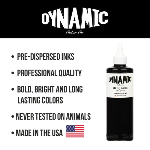 Bouteille d'encre dynamique BLK 8 oz 