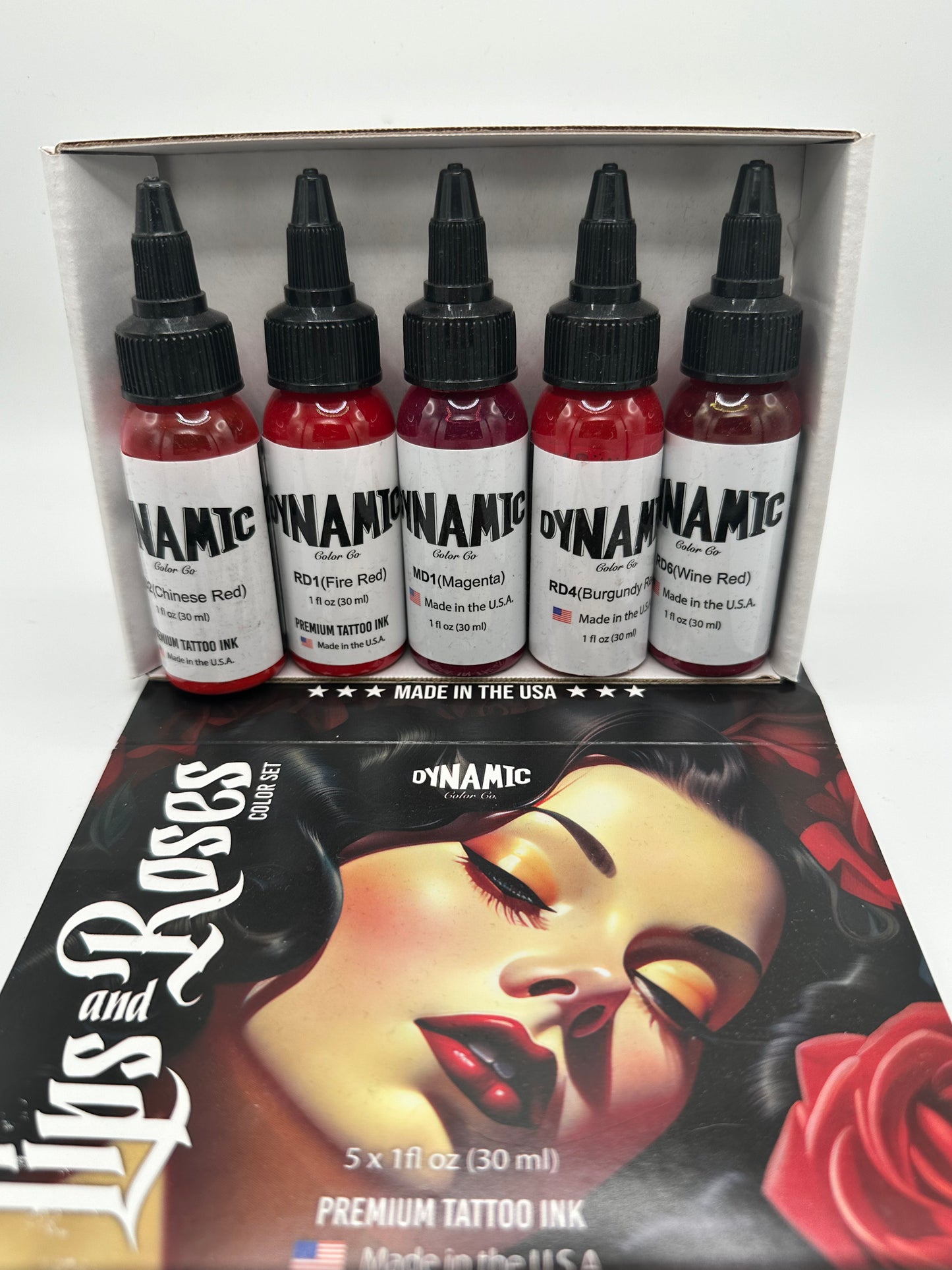 Coffret de couleurs pour lèvres et roses Dynamic Ink 