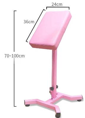 Adjustable Arm Rest with Pivoting Surface in pink